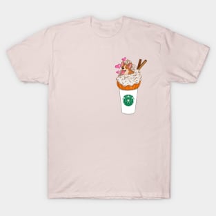 Pumpkin Spice Corgi Latte T-Shirt